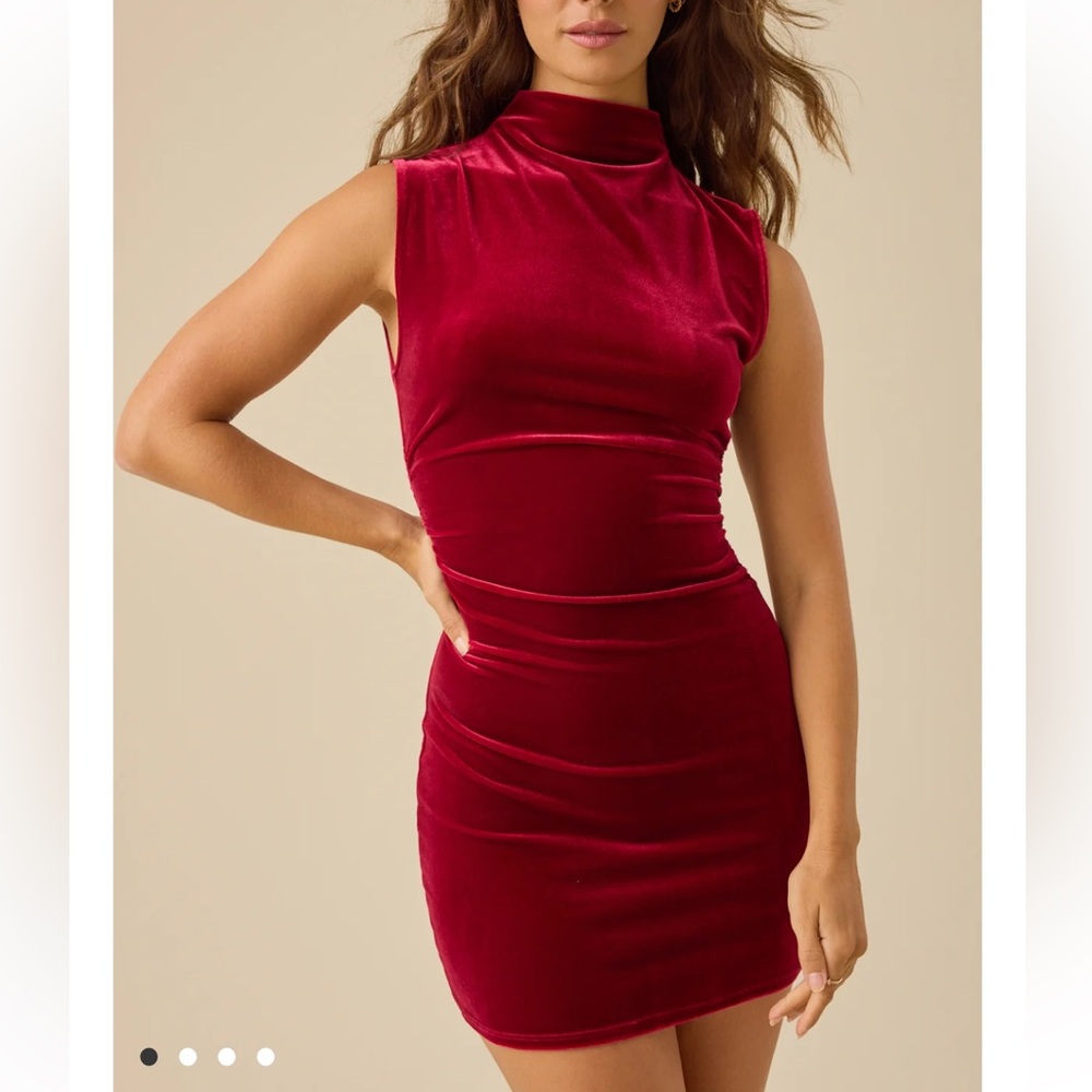 Velvet mini dress